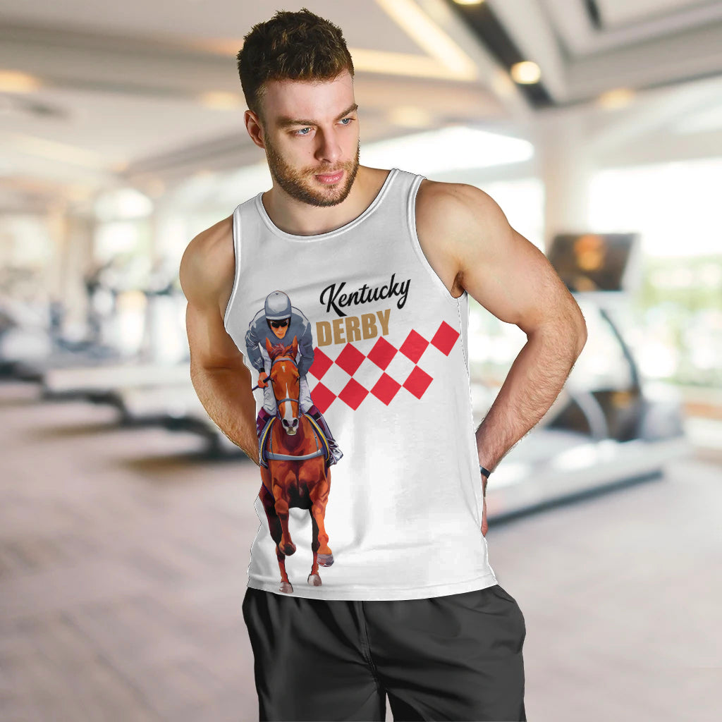 kentucky-horse-racing-men-tank-top