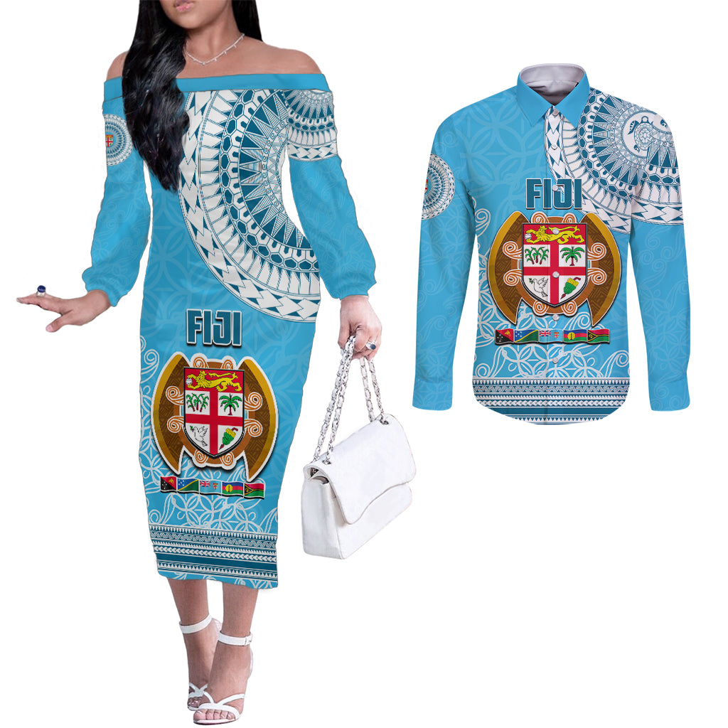 fiji-couples-matching-off-the-shoulder-long-sleeve-dress-and-long-sleeve-button-shirts-melanesian-festival-2023