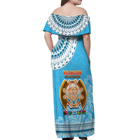 Fiji Off Shoulder Maxi Dress Melanesian Festival 2023 LT6 - Wonder Print Shop
