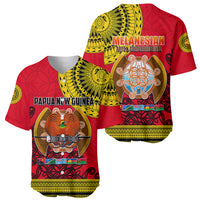 Papua New Guinea Baseball Jersey Melanesian Festival 2023 LT6 - Wonder Print Shop