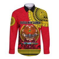 Papua New Guinea Long Sleeve Button Shirt Melanesian Festival 2023 LT6 - Wonder Print Shop