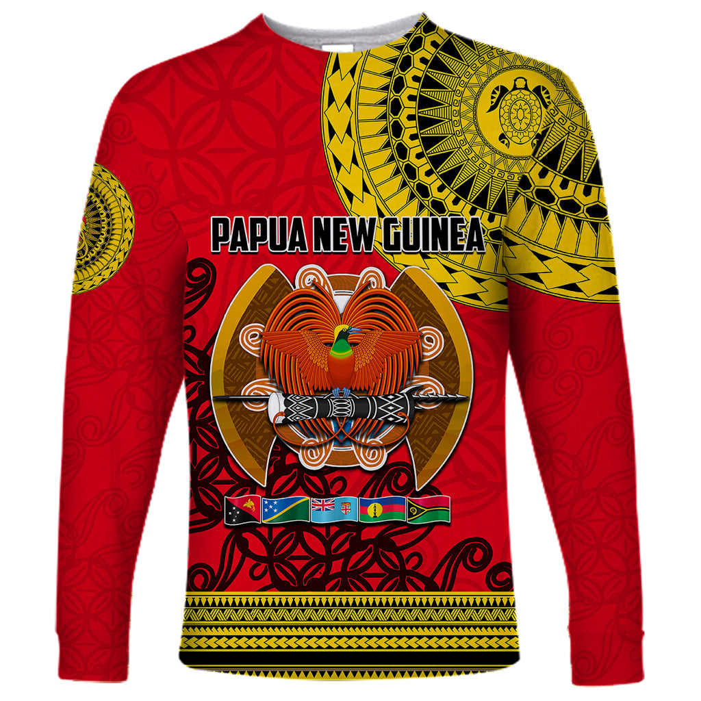 Papua New Guinea Long Sleeve Shirt Melanesian Festival 2023 LT6 - Wonder Print Shop