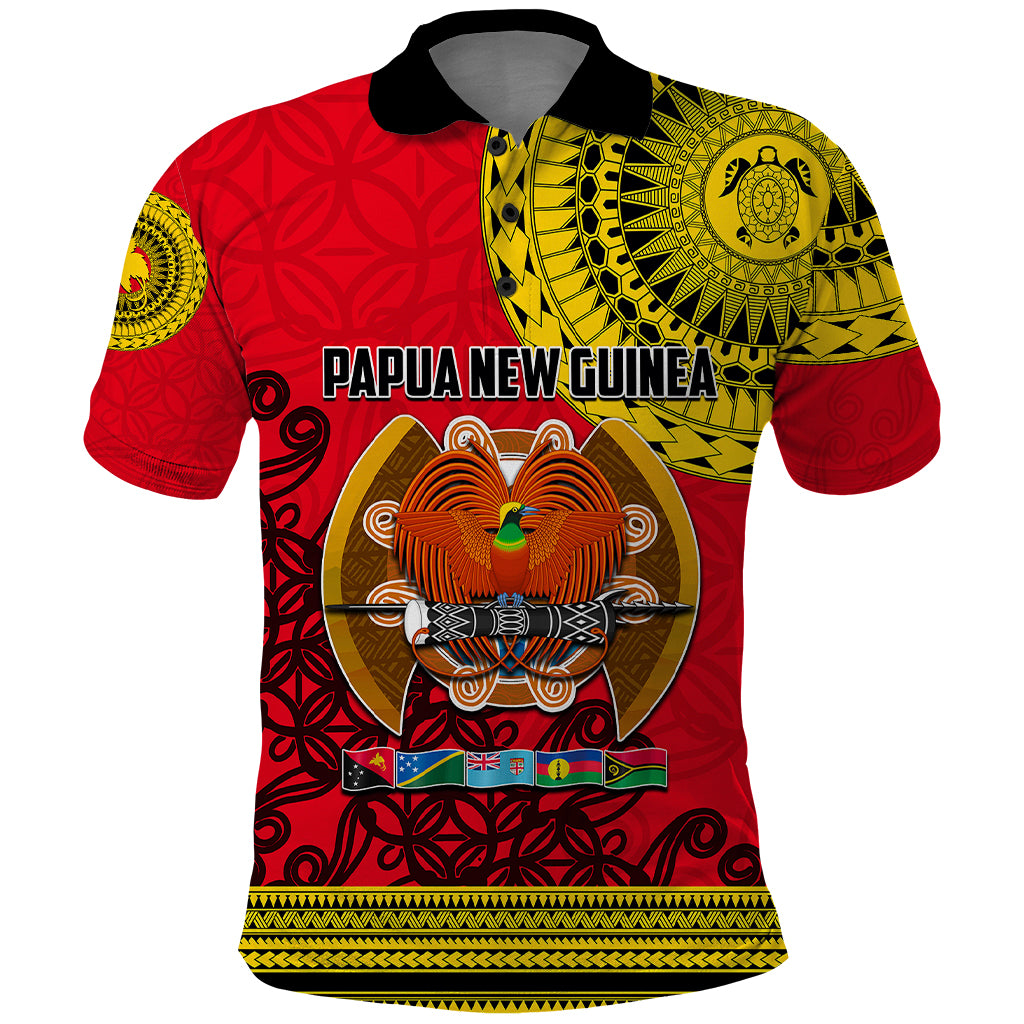 Papua New Guinea Polo Shirt Melanesian Festival 2023 LT6 - Wonder Print Shop
