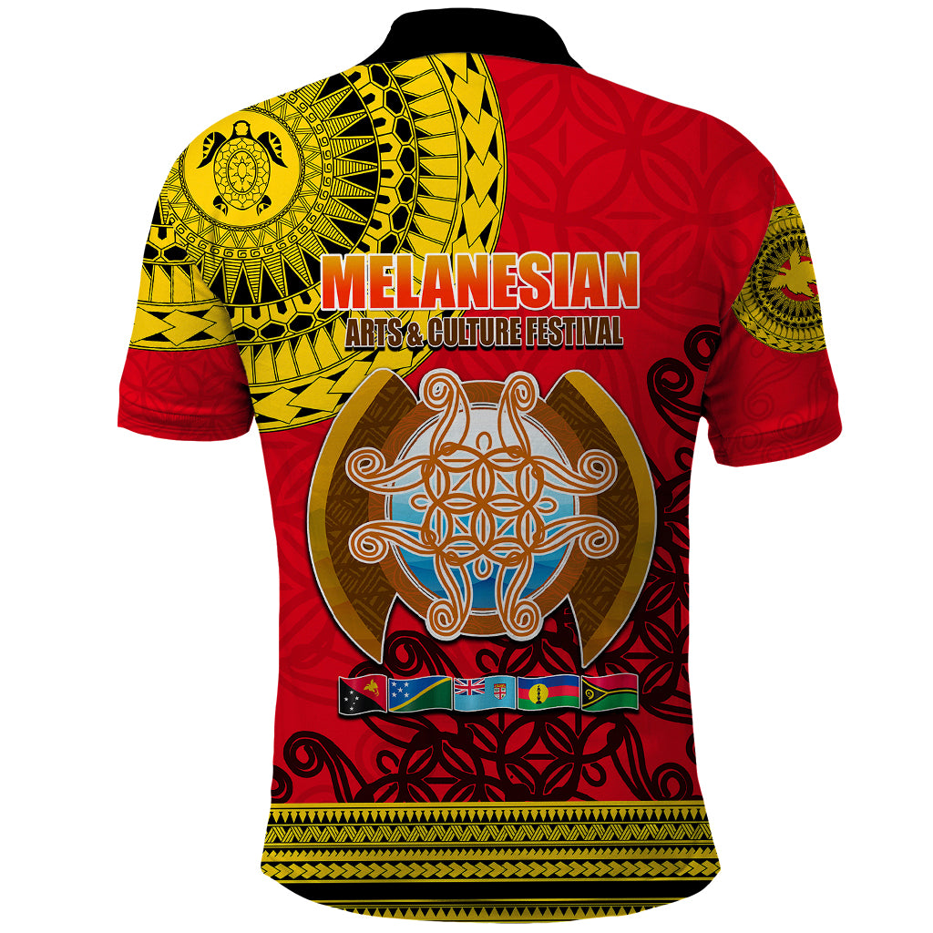 Papua New Guinea Polo Shirt Melanesian Festival 2023 LT6 - Wonder Print Shop
