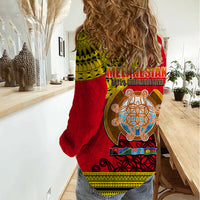 Papua New Guinea Women Casual Shirt Melanesian Festival 2023 LT6 - Wonder Print Shop