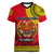 Papua New Guinea Women V Neck T Shirt Melanesian Festival 2023 LT6 - Wonder Print Shop