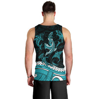 polynesian-tribal-men-tank-top-with-sharks-tattoo-green