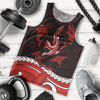 polynesian-tribal-men-tank-top-with-sharks-tattoo-red