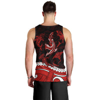 polynesian-tribal-men-tank-top-with-sharks-tattoo-red