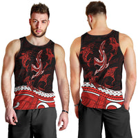 polynesian-tribal-men-tank-top-with-sharks-tattoo-red