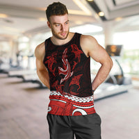polynesian-tribal-men-tank-top-with-sharks-tattoo-red