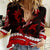 Polynesian Tribal Women Casual Shirt with Sharks Tattoo Red LT6 - Wonder Print Shop