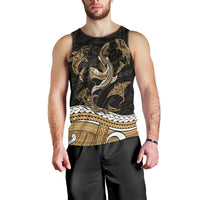 polynesian-tribal-men-tank-top-with-sharks-tattoo-gold