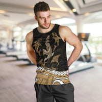 polynesian-tribal-men-tank-top-with-sharks-tattoo-gold