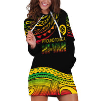 Custom Tribal Vanuatu Hoodie Dress Pround To Be A Ni-Van LT6 - Wonder Print Shop