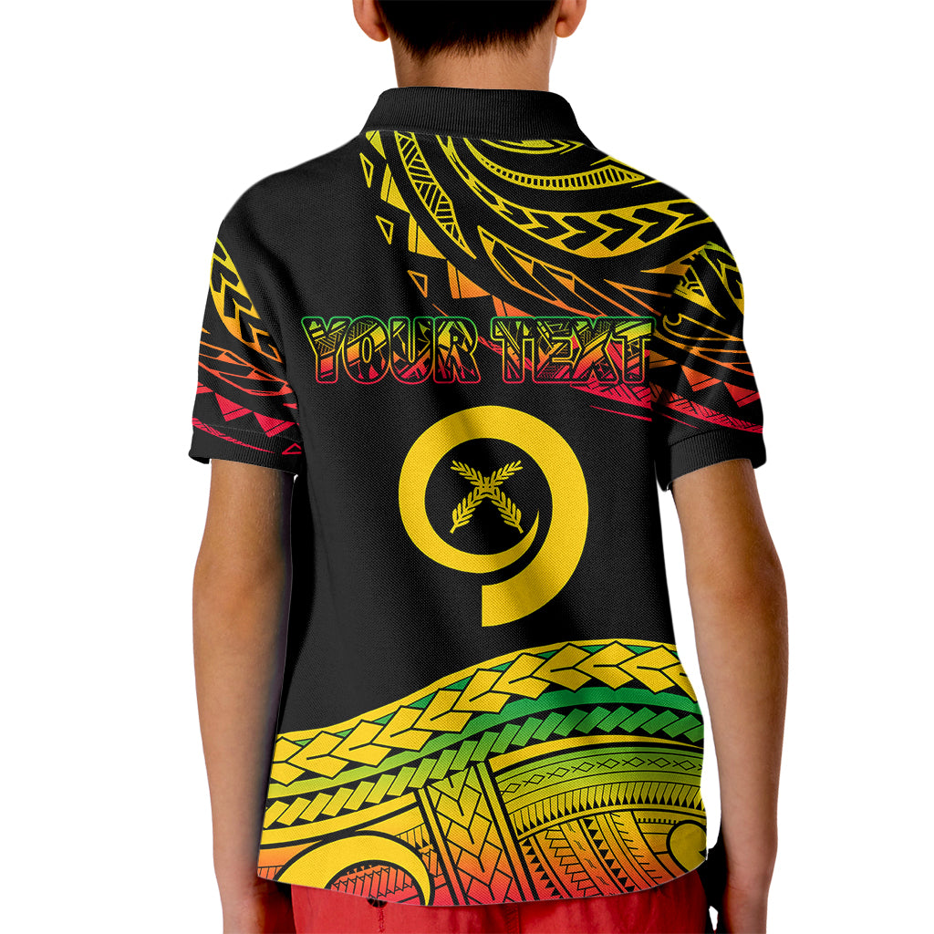 Custom Tribal Vanuatu Polo Shirt for Kid Pround To Be A Ni Van LT6 - Wonder Print Shop