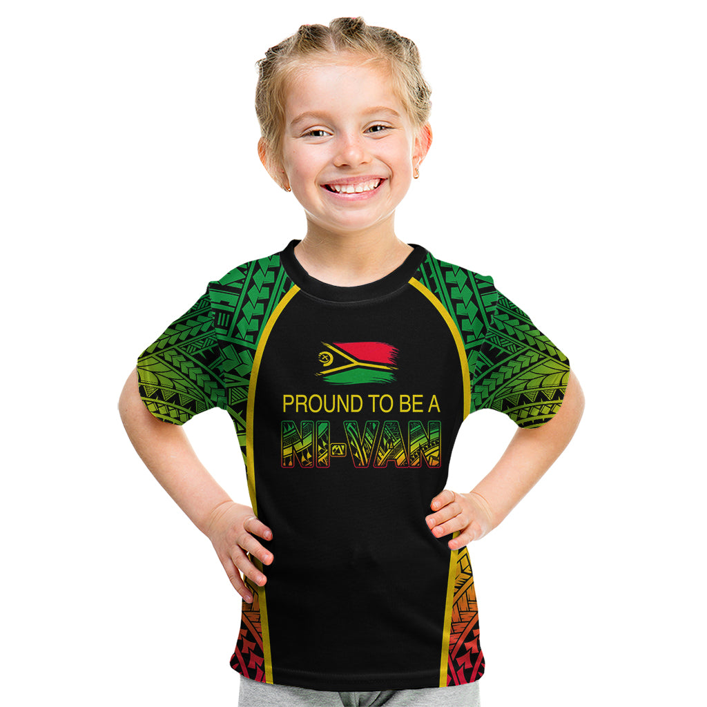 Custom Vanuatu Kid T Shirt Pround To Be A Ni-Van LT6 - Wonder Print Shop