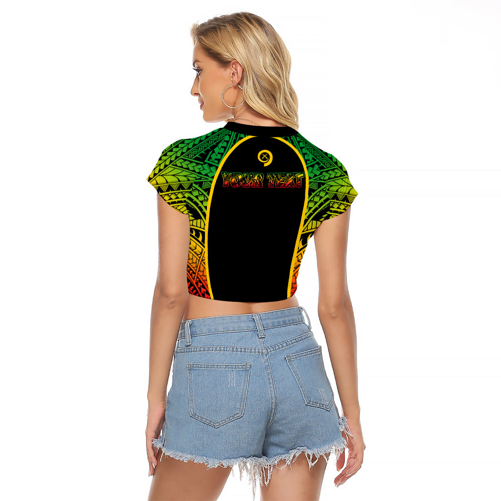 Custom Vanuatu Raglan Cropped T Shirt Pround To Be A Ni-Van LT6 - Wonder Print Shop