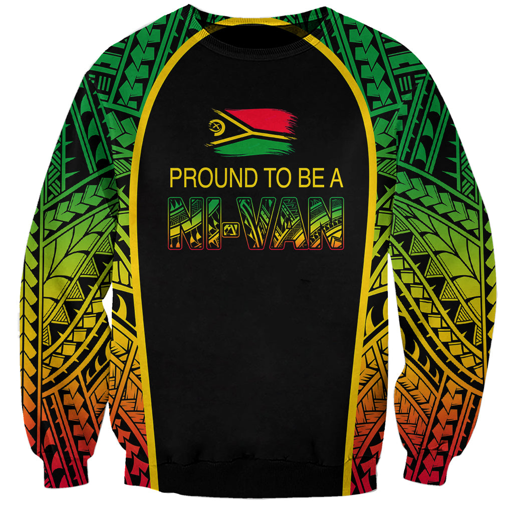Custom Vanuatu Sweatshirt Pround To Be A Ni-Van LT6 - Wonder Print Shop