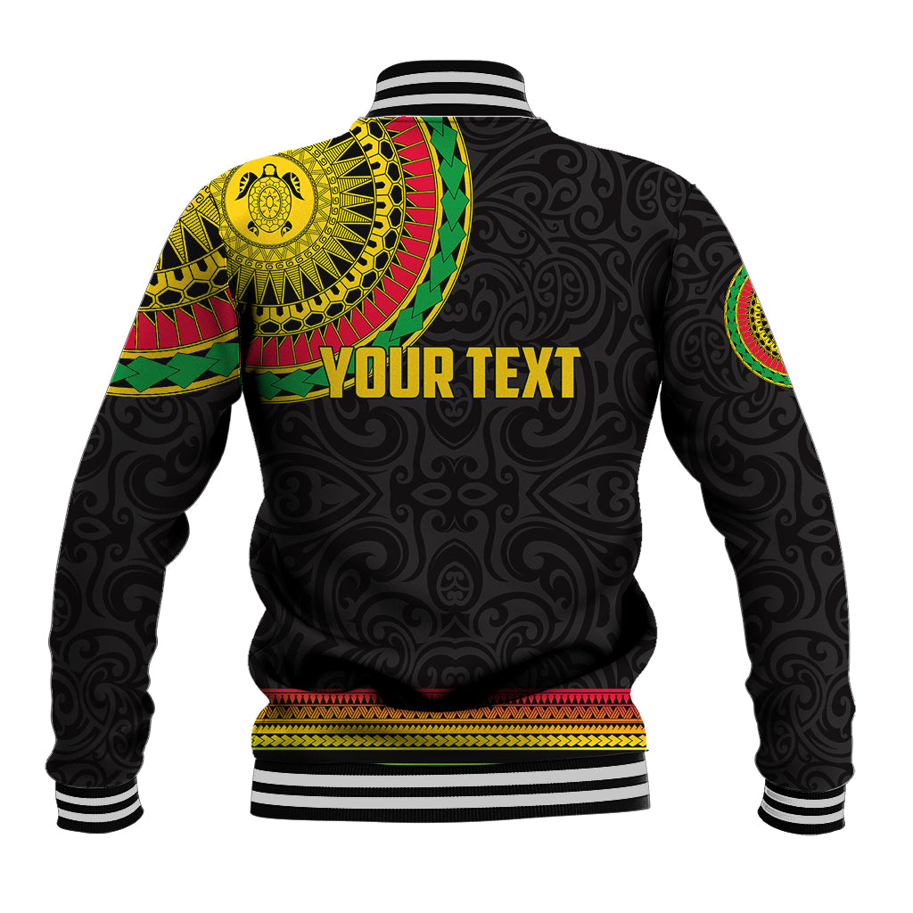 Custom Vanuatu Baseball Jacket Polynesia Circle LT6 - Wonder Print Shop