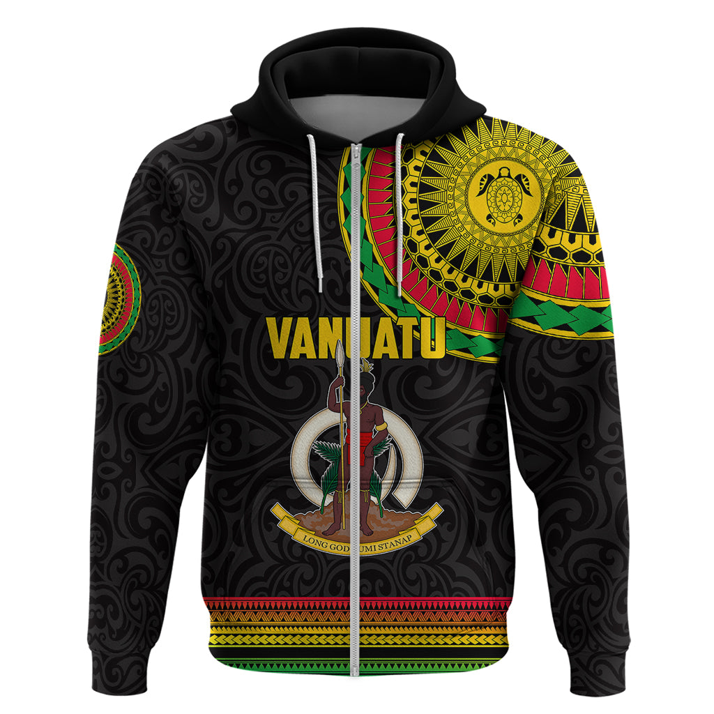Custom Vanuatu Hoodie Polynesia Circle LT6 - Wonder Print Shop