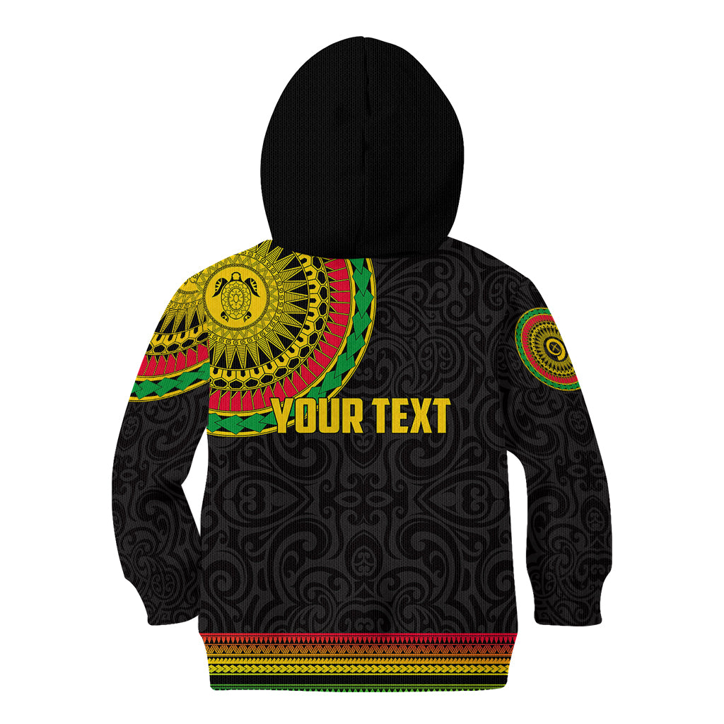 Custom Vanuatu Kid Hoodie Polynesia Circle LT6 - Wonder Print Shop