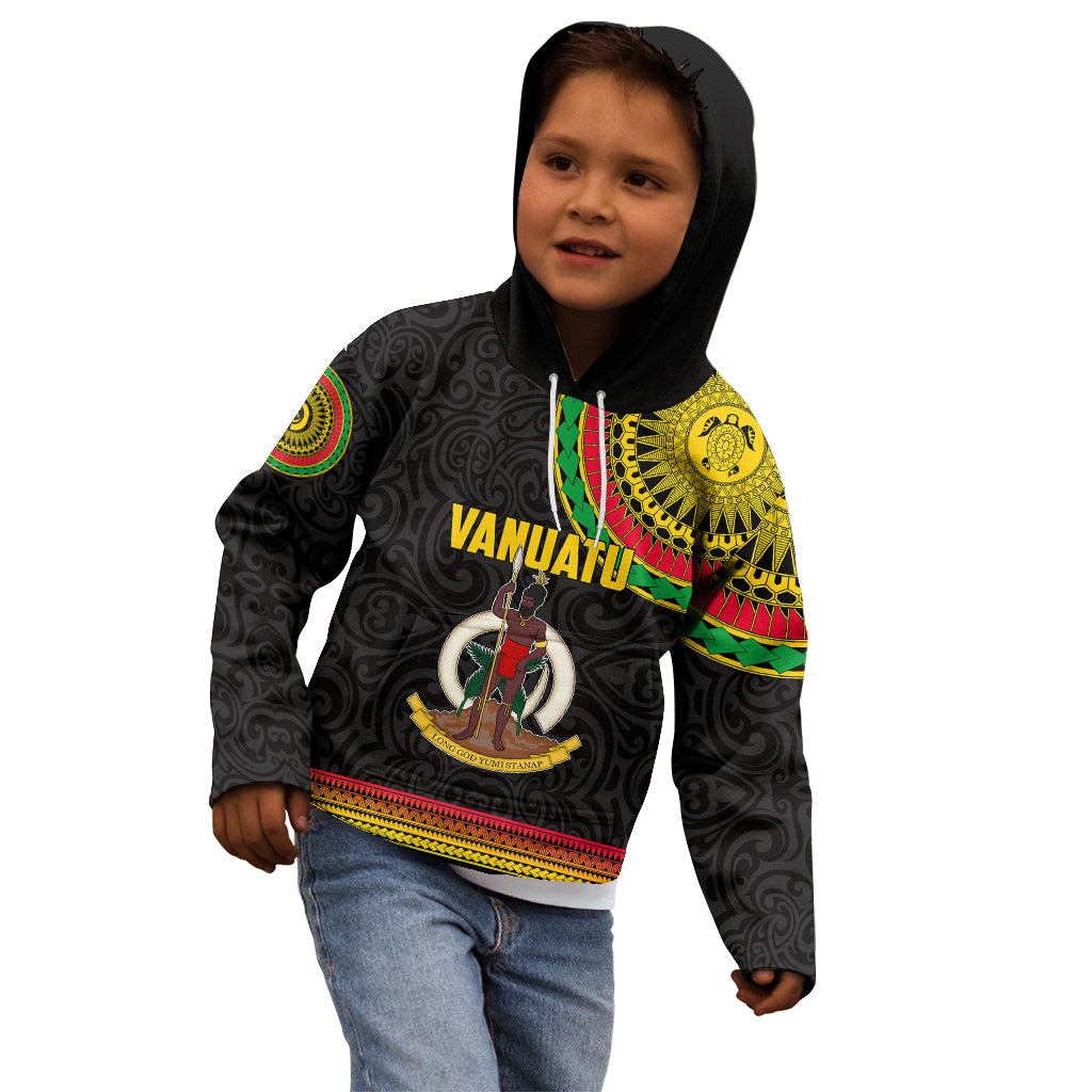 Custom Vanuatu Kid Hoodie Polynesia Circle LT6 - Wonder Print Shop