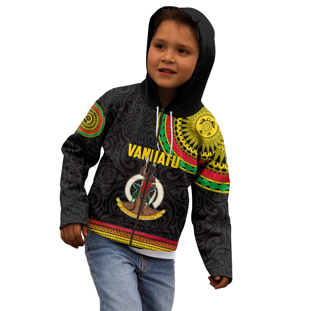 Custom Vanuatu Kid Hoodie Polynesia Circle LT6 - Wonder Print Shop