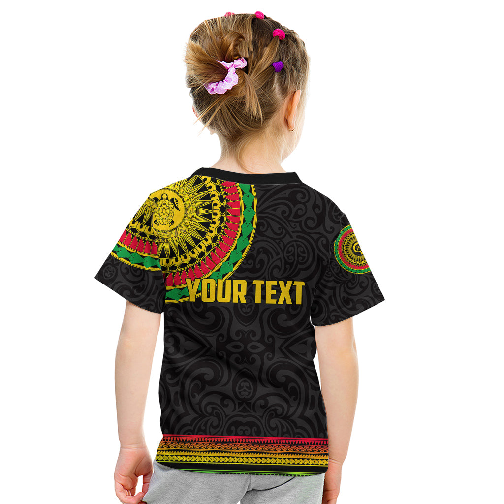 Custom Vanuatu Kid T Shirt Polynesia Circle LT6 - Wonder Print Shop