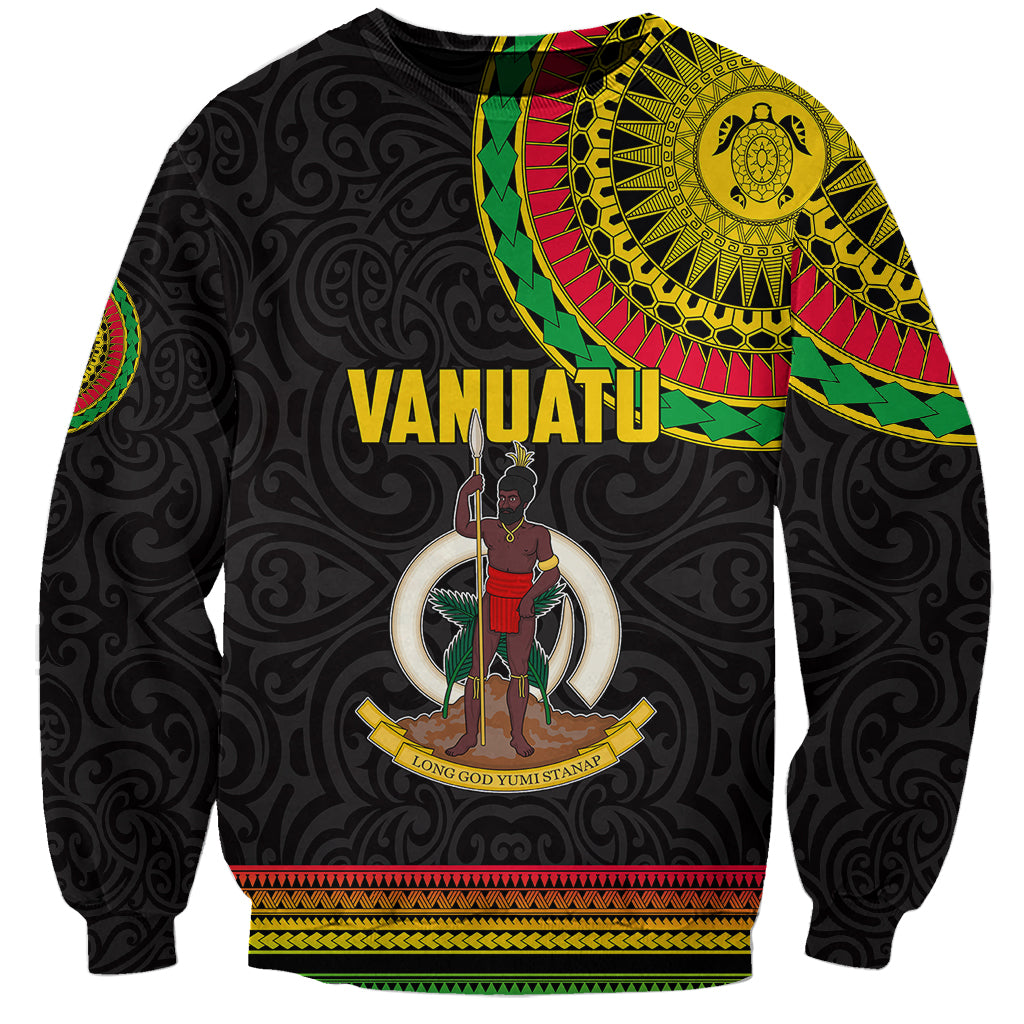 Custom Vanuatu Sweatshirt Polynesia Circle LT6 - Wonder Print Shop