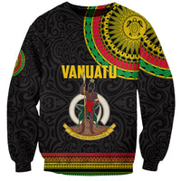 Custom Vanuatu Sweatshirt Polynesia Circle LT6 - Wonder Print Shop