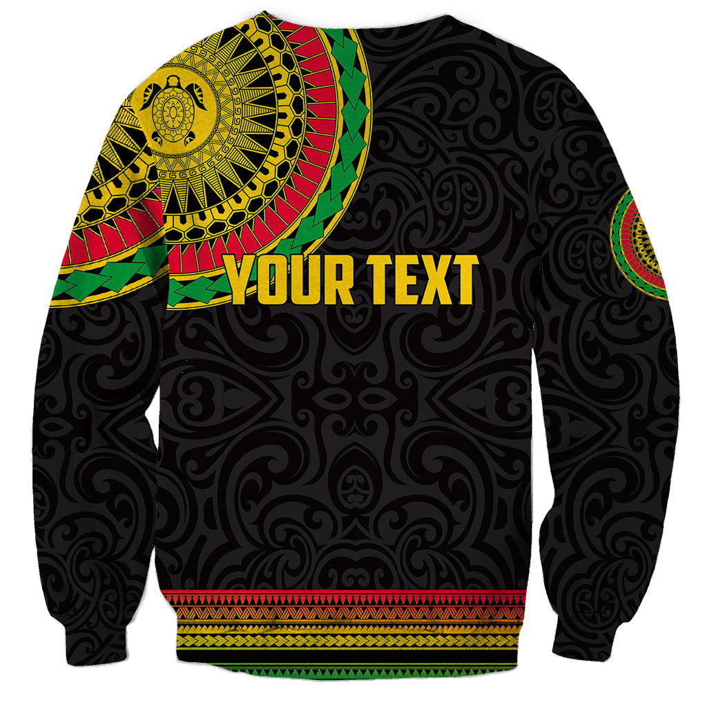 Custom Vanuatu Sweatshirt Polynesia Circle LT6 - Wonder Print Shop