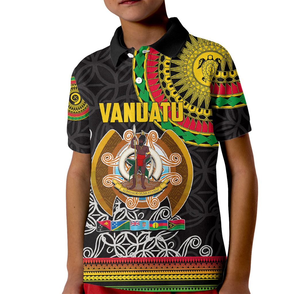 Vanuatu Kid Polo Shirt Melanesian Festival LT6 - Wonder Print Shop