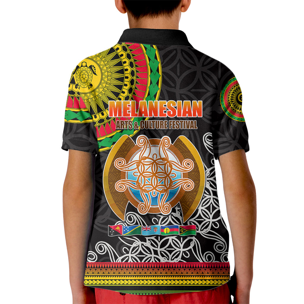 Vanuatu Kid Polo Shirt Melanesian Festival LT6 - Wonder Print Shop