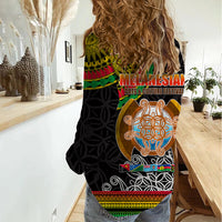 Vanuatu Women Casual Shirt Melanesian Festival LT6 - Wonder Print Shop