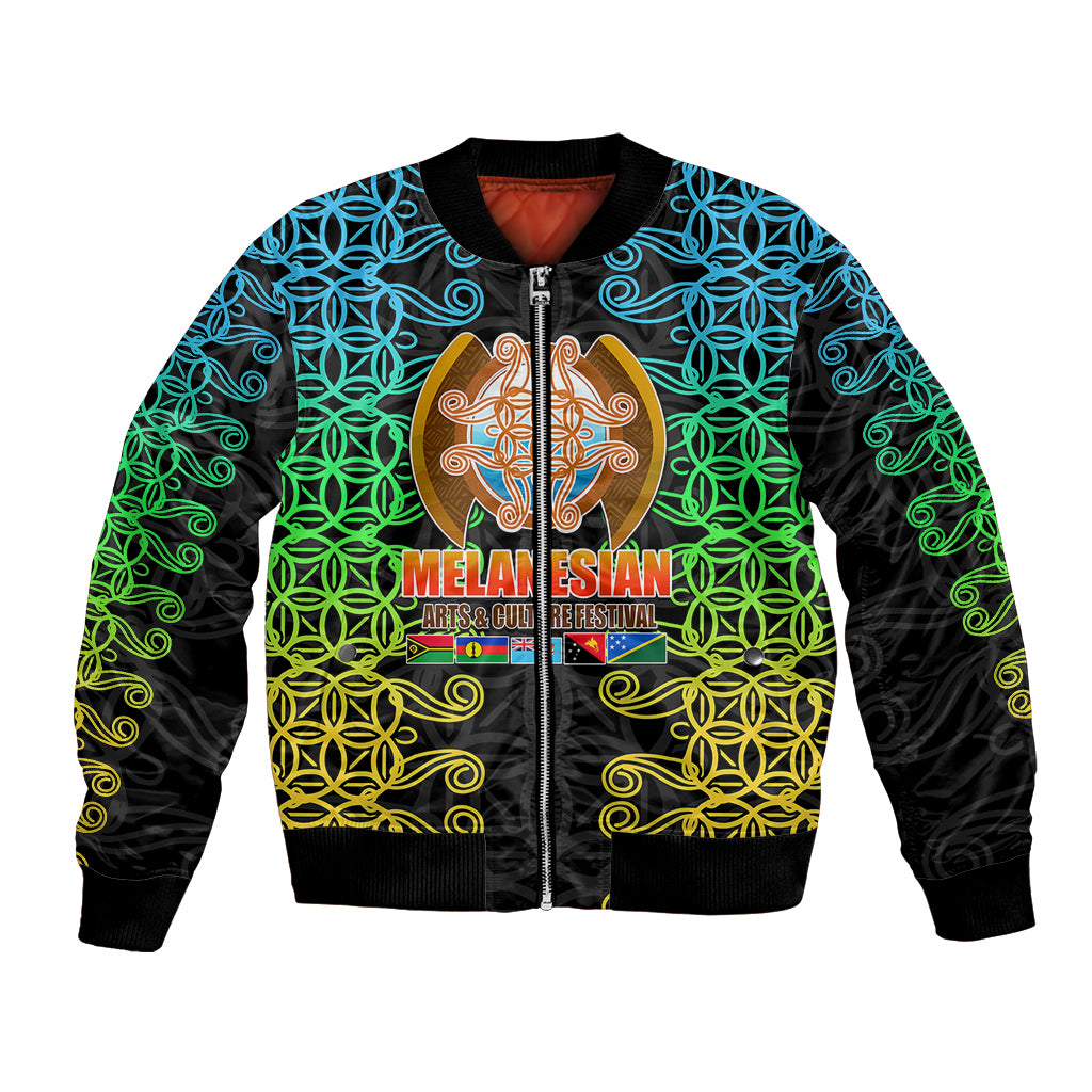 Melanesian Festival 2023 Bomber Jacket Tribal Patterns LT6 - Wonder Print Shop