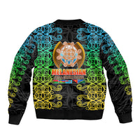 Melanesian Festival 2023 Bomber Jacket Tribal Patterns LT6 - Wonder Print Shop