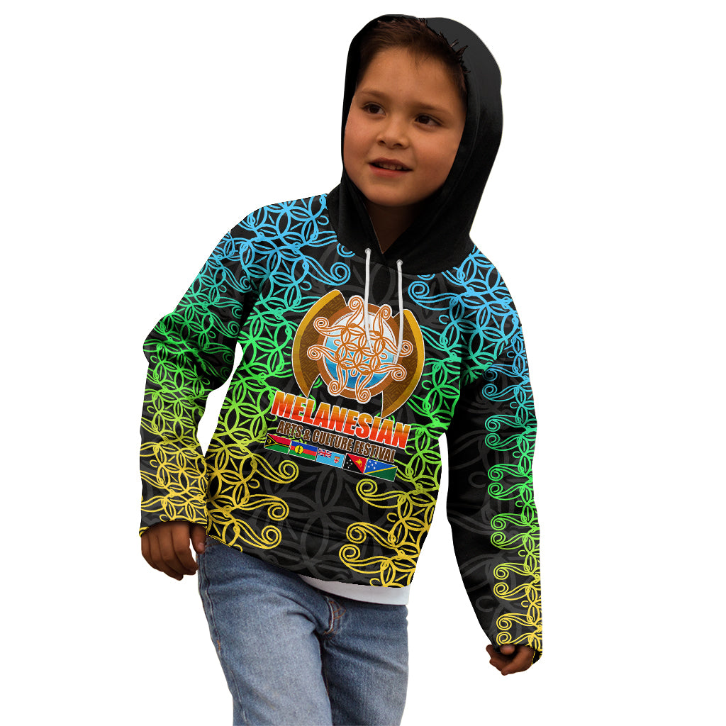 Melanesian Festival 2023 Kid Hoodie Tribal Patterns LT6 - Wonder Print Shop