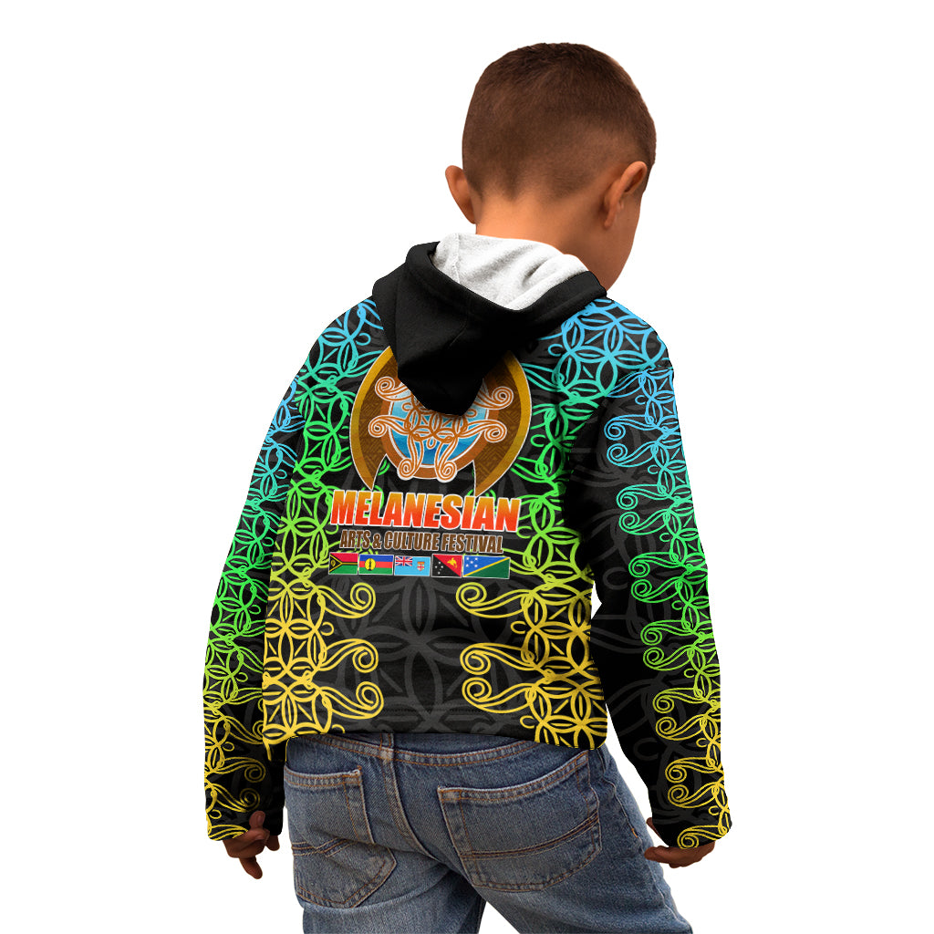 Melanesian Festival 2023 Kid Hoodie Tribal Patterns LT6 - Wonder Print Shop