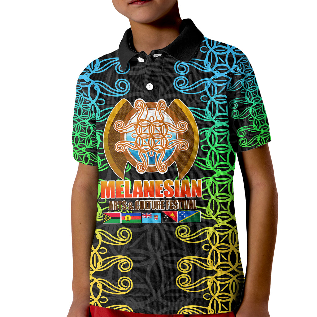 Melanesian Festival 2023 Kid Polo Shirt Tribal Patterns LT6 - Wonder Print Shop