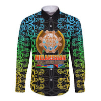 Melanesian Festival 2023 Long Sleeve Button Shirt Tribal Patterns LT6 - Wonder Print Shop