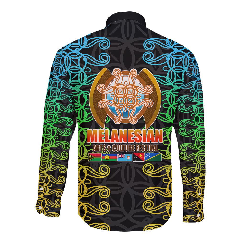 Melanesian Festival 2023 Long Sleeve Button Shirt Tribal Patterns LT6 - Wonder Print Shop