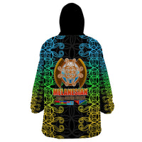 Melanesian Festival 2023 Wearable Blanket Hoodie Tribal Patterns LT6 - Wonder Print Shop