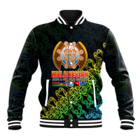 Melanesian Festival 2023 Baseball Jacket Fest'Napuan Black Style LT6 - Wonder Print Shop