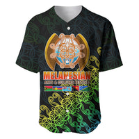 Melanesian Festival 2023 Baseball Jersey Fest'Napuan Black Style LT6 - Wonder Print Shop