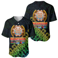Melanesian Festival 2023 Baseball Jersey Fest'Napuan Black Style LT6 - Wonder Print Shop