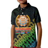 Melanesian Festival 2023 Kid Polo Shirt Fest'Napuan Black Style LT6 - Wonder Print Shop