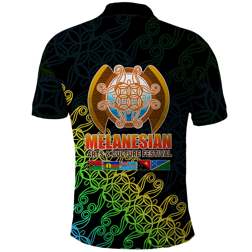 Melanesian Festival 2023 Polo Shirt Fest'Napuan Black Style LT6 - Wonder Print Shop