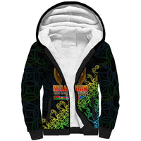Melanesian Festival 2023 Sherpa Hoodie Fest'Napuan Black Style LT6 - Wonder Print Shop