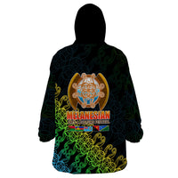 Melanesian Festival 2023 Wearable Blanket Hoodie Fest'Napuan Black Style LT6 - Wonder Print Shop